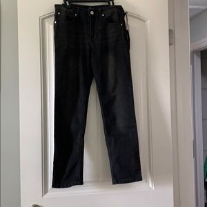 Joe’s black straight and narrow jeans